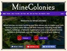 Tablet Screenshot of minecolonies.com
